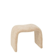Krukje N Shape Textile Beige 37x61x47 cm-Krukken-J-Line