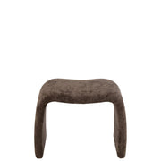 Krukje N Shape Textile Dark Bruin 37x61x47 cm-Krukken-J-Line