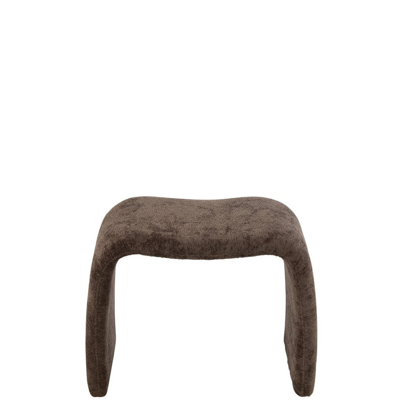 Krukje N Shape Textile Dark Bruin 37x61x47 cm-Krukken-J-Line