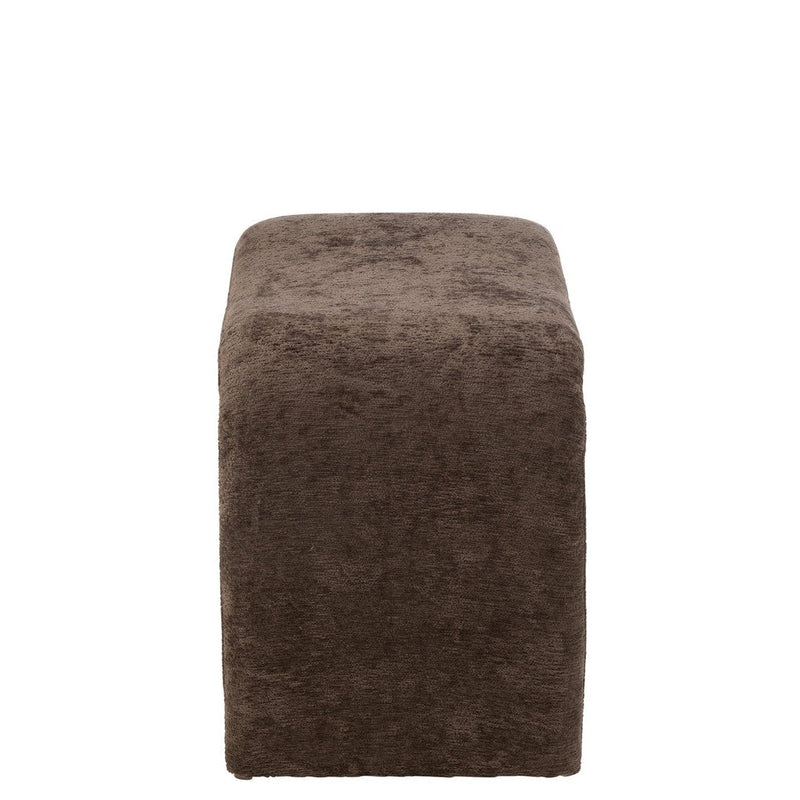 Krukje N Shape Textile Dark Bruin 37x61x47 cm-Krukken-J-Line