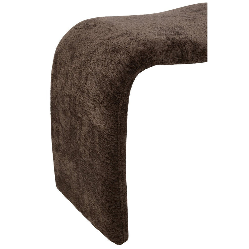 Krukje N Shape Textile Dark Bruin 37x61x47 cm-Krukken-J-Line