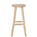 Krukje Naturel Eiken hout Rond 45 cm 45x36x80 cm-Krukken-J-Line