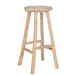 Krukje Naturel Eiken hout Rond 45 cm 45x36x80 cm-Krukken-J-Line