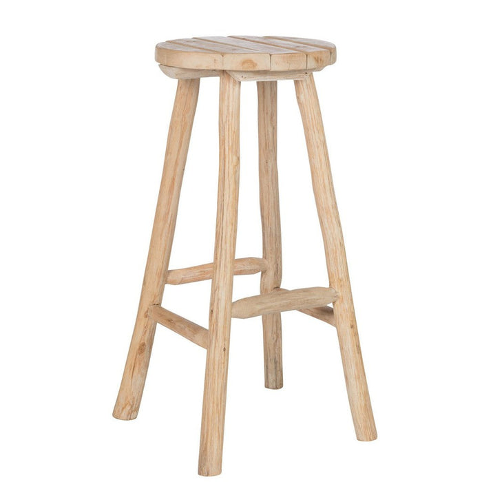 Krukje Naturel Eiken hout Rond 45 cm-Krukken-J-Line