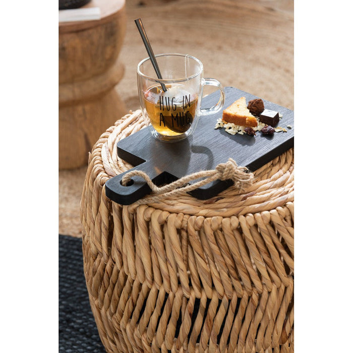 Krukje Naturel Ijzer Rond 41 cm-Krukken-J-Line