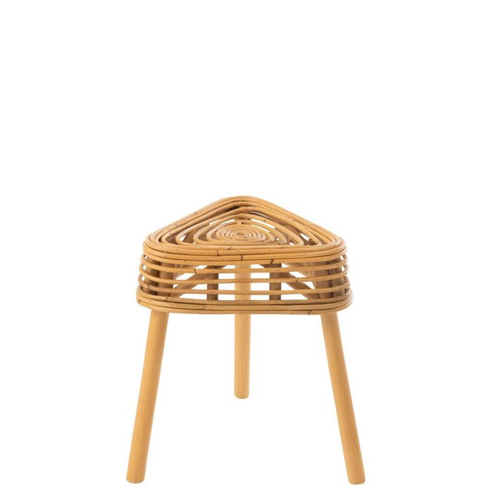 Krukje Naturel Mangohout hout 40 cm-Krukken-J-Line