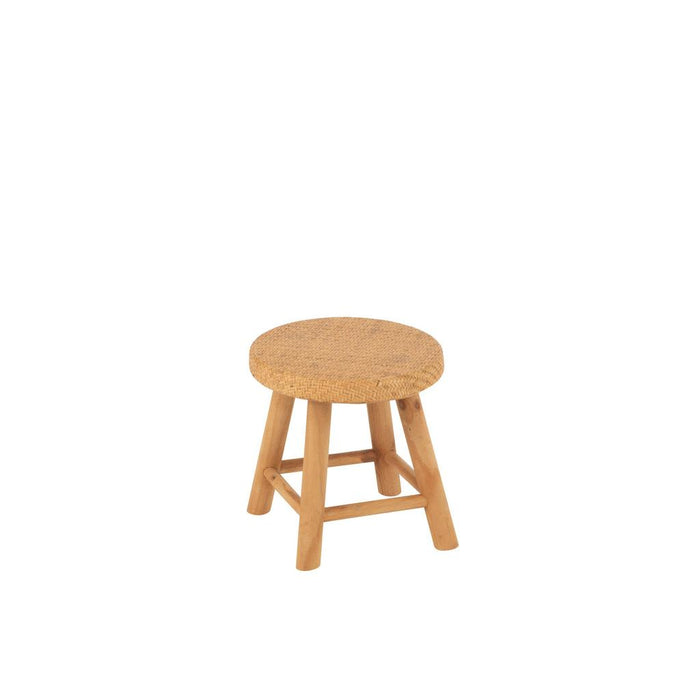 Krukje Naturel Mdf Rond 28 cm-Krukken-J-Line