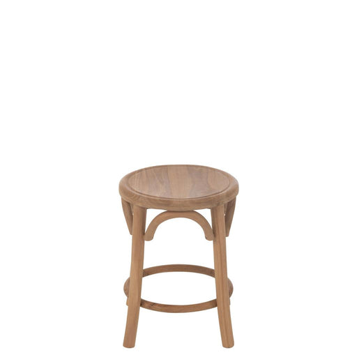 Krukje Naturel Teakhout 34 cm-Krukken-J-Line