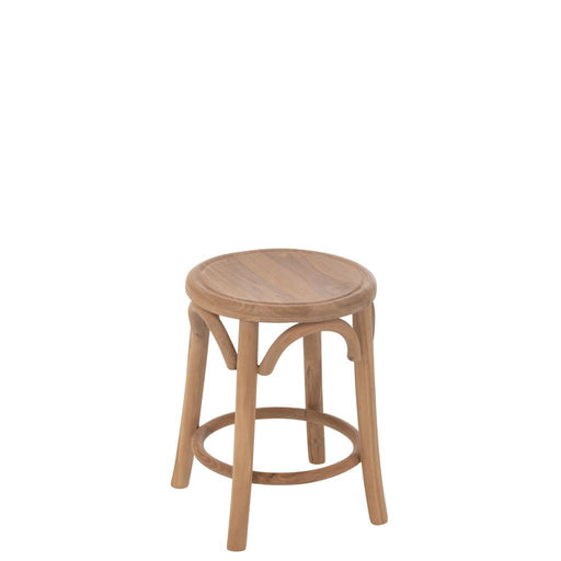 Krukje Naturel Teakhout 34 cm-Krukken-J-Line