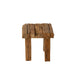 Krukje Naturel Teakhout 35 cm 35x35x35 cm-Krukken-J-Line