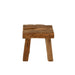 Krukje Naturel Teakhout 35 cm 35x35x35 cm-Krukken-J-Line