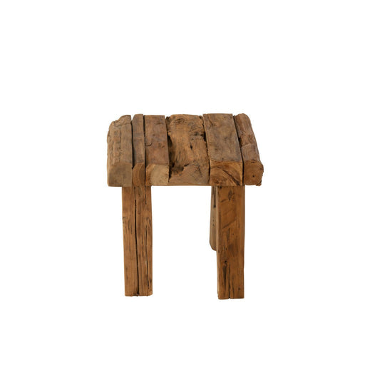 Krukje Naturel Teakhout 35 cm-Krukken-J-Line