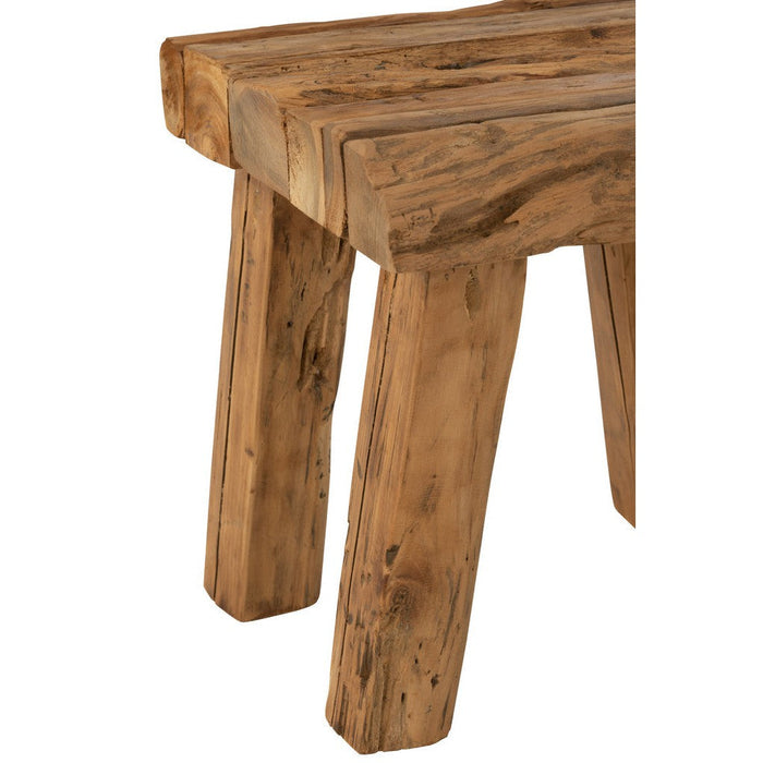 Krukje Naturel Teakhout 35 cm-Krukken-J-Line
