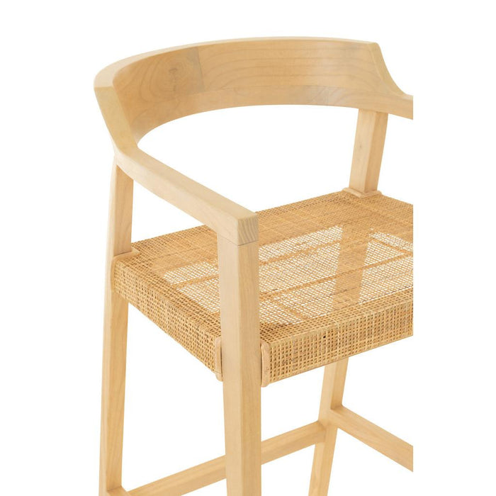Krukje Naturel Teakhout 53 cm-Krukken-J-Line