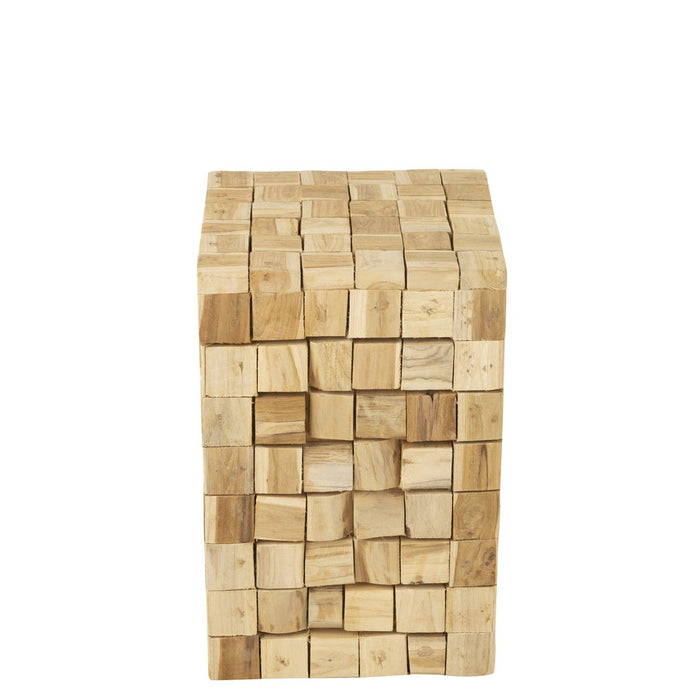 Krukje Naturel Teakhout S 30 cm-Krukken-J-Line