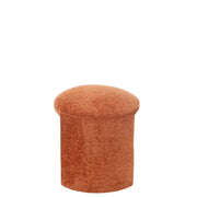 Krukje Oranje Polyester Rond 42 cm 42x42x44 cm-Krukken-J-Line