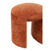 Krukje Oranje Polyester Rond 42 cm 42x42x44 cm-Krukken-J-Line