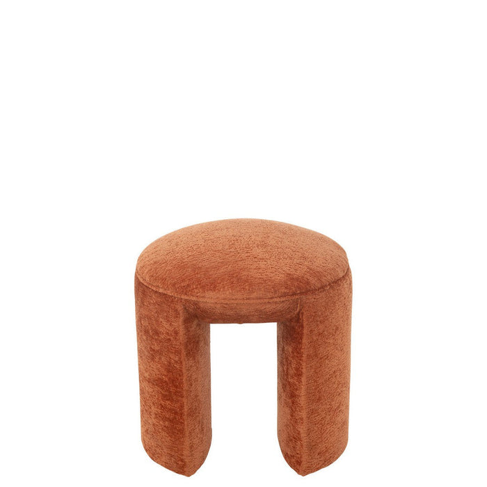 Krukje Oranje Polyester Rond 42 cm-Krukken-J-Line