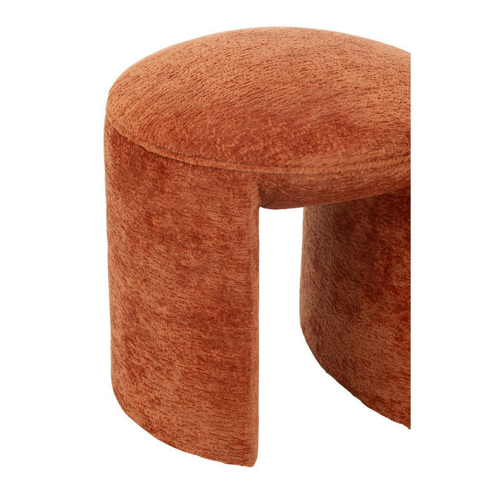 Krukje Oranje Polyester Rond 42 cm-Krukken-J-Line