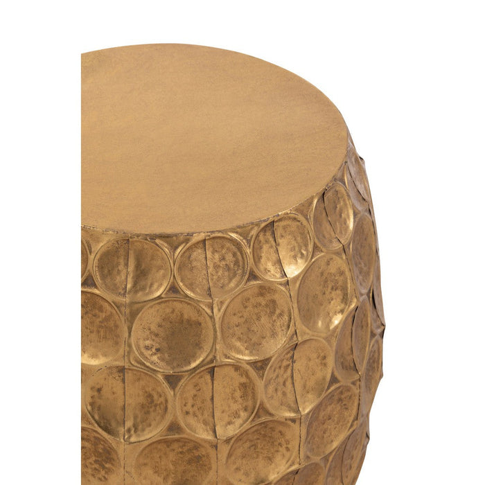 Krukje Panorama Metaal Goud 39x39x42.5 cm-Krukken-J-Line