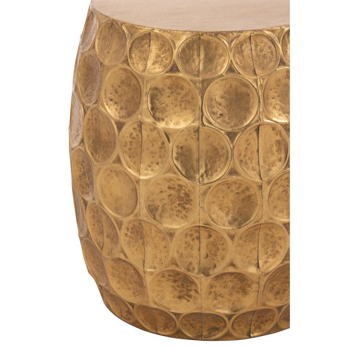 Krukje Panorama Metaal Goud 39x39x42.5 cm-Krukken-J-Line
