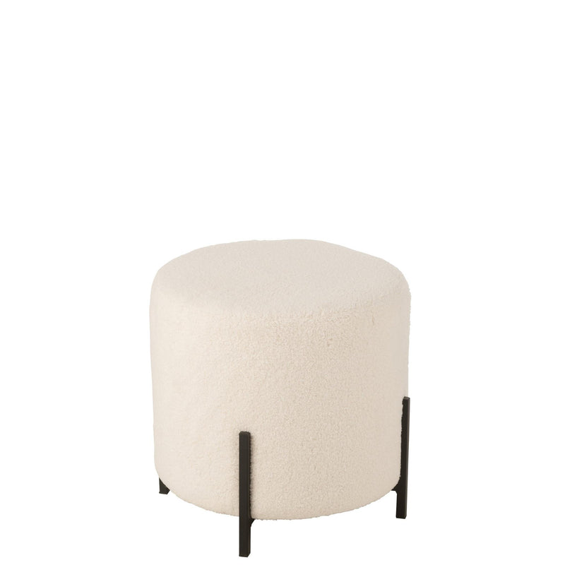 Krukje Sheep Stof/Foam Wit 42x42x41 cm-Krukken-J-Line