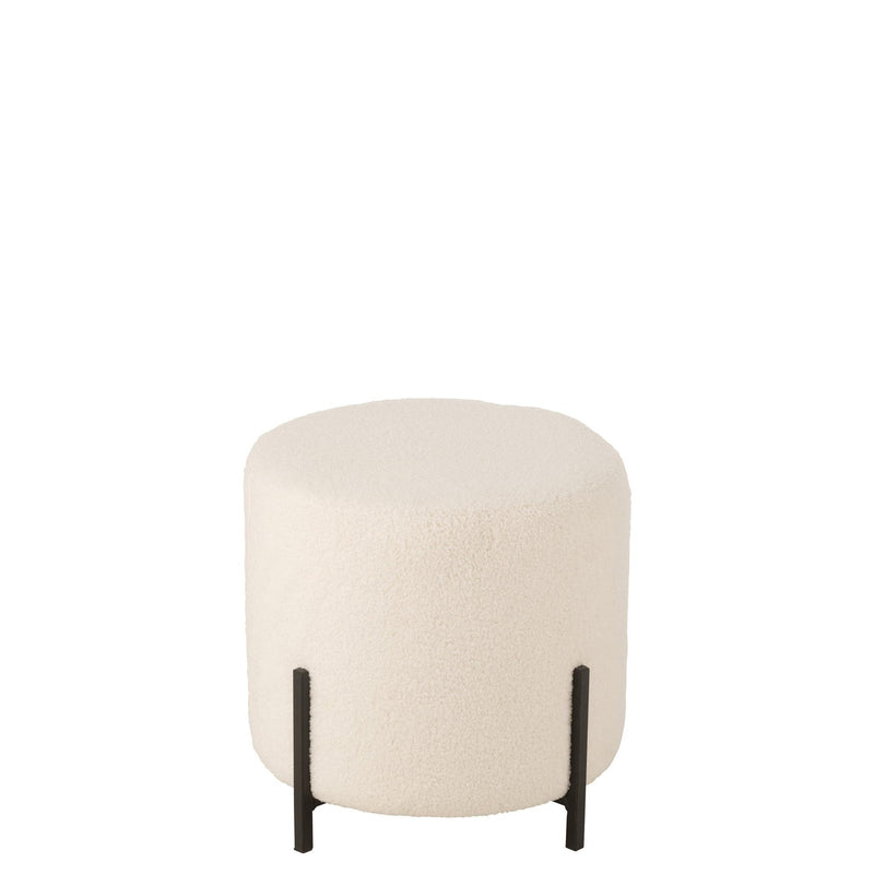 Krukje Sheep Stof/Foam Wit 42x42x41 cm-Krukken-J-Line