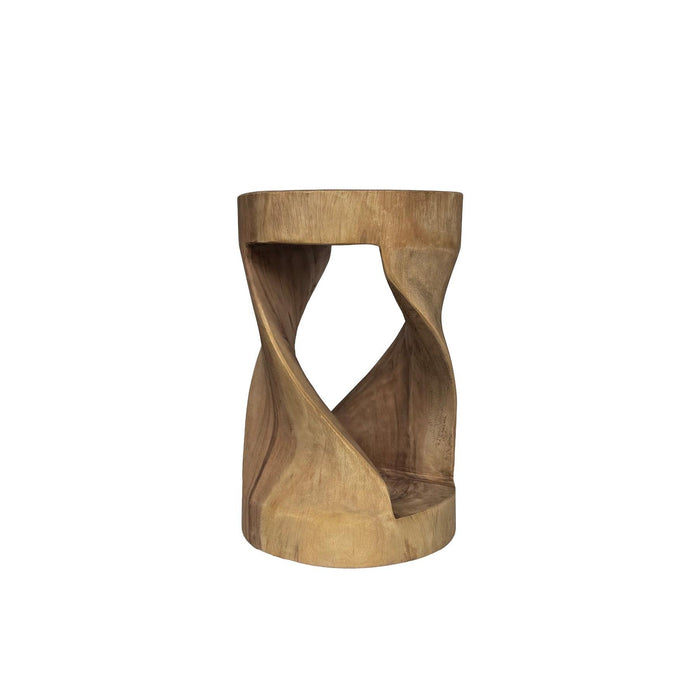Krukje Suar Stool Suar hout Naturel hout 29 cm-Krukken-Livingfurn