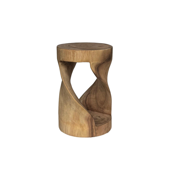 Krukje Suar Stool Suar hout Naturel hout 29 cm-Krukken-Livingfurn