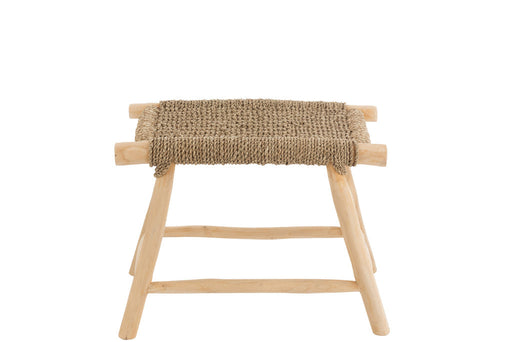 Krukje Timo gras/teak hout naturel large-Krukken-J-Line