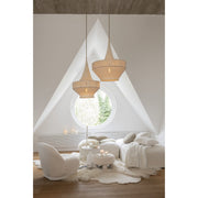 Krukje Wit Fluweel Rond 52 cm 52x52x28 cm-Krukken-J-Line