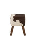 Krukje Wit Fur 29 cm Stool Cow-Krukjes-J-Line