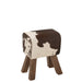 Krukje Wit Fur 29 cm Stool Cow-Krukjes-J-Line