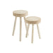 Krukje Wit Paulownia hout 29 cm 29x29x56 cm-Krukken-J-Line