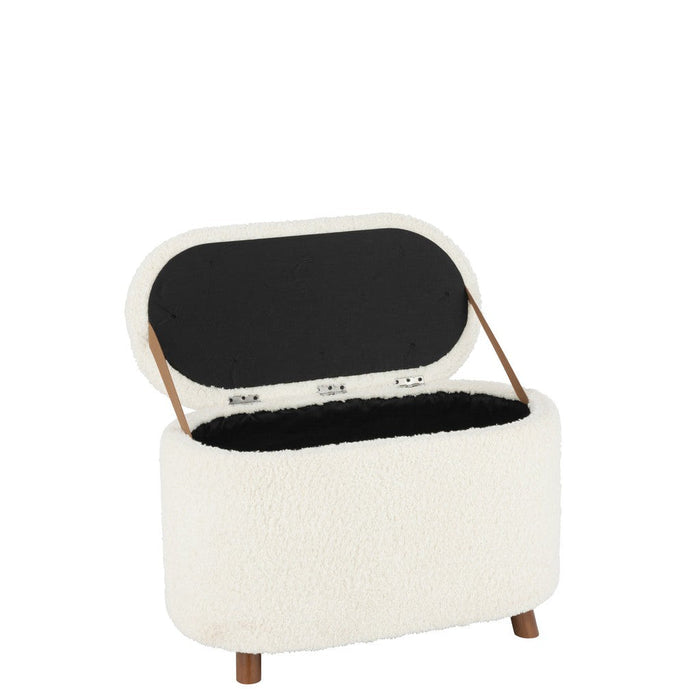 Krukje Wit Polyester 40 cm-Krukken-J-Line