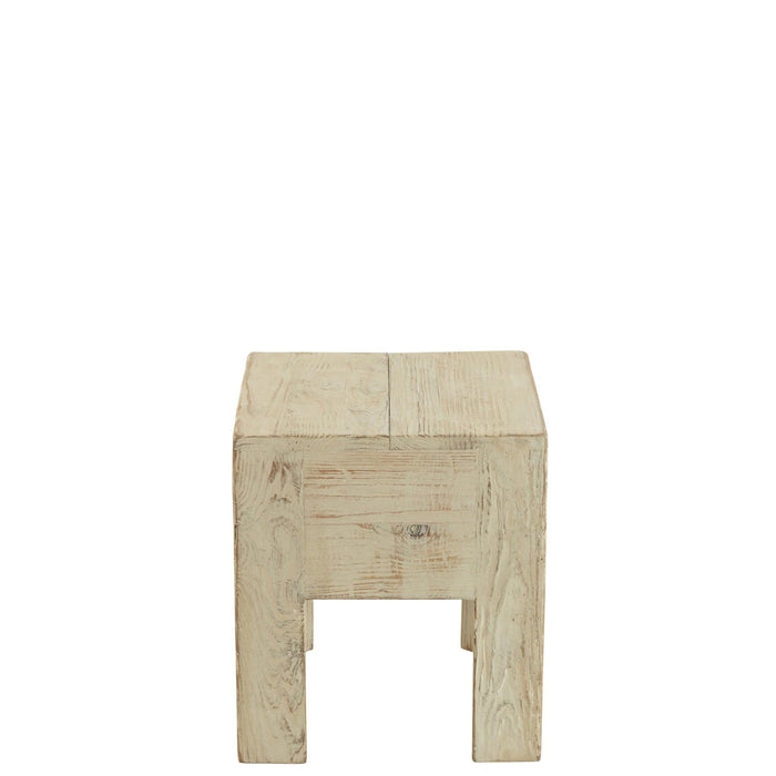 Krukje Wit Recycled grenen 35 cm 35x35x40 cm-Krukken-J-Line