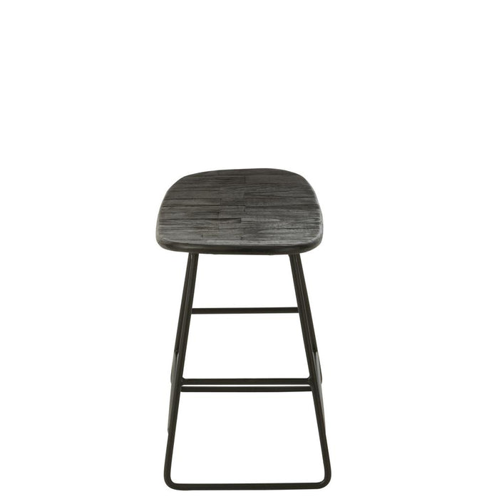 Krukje Zwart Ijzer Rechthoekig 30 cm-Krukken-J-Line