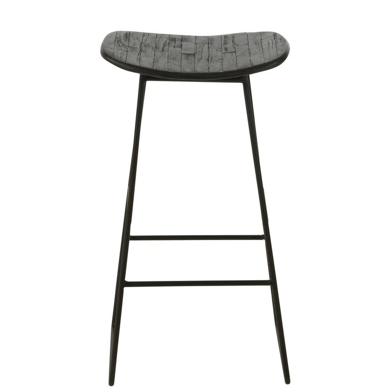 Krukje Zwart Mdf Rechthoekig 30 cm 30x40x74 cm-Krukken-J-Line