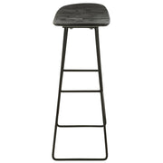 Krukje Zwart Mdf Rechthoekig 30 cm 30x40x74 cm-Krukken-J-Line