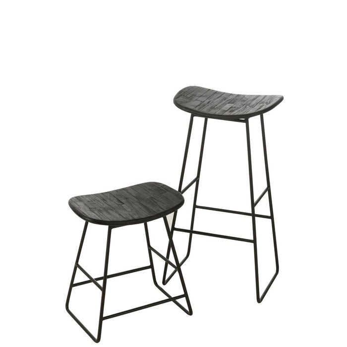 Krukje Zwart Mdf Rechthoekig 30 cm-Krukken-J-Line