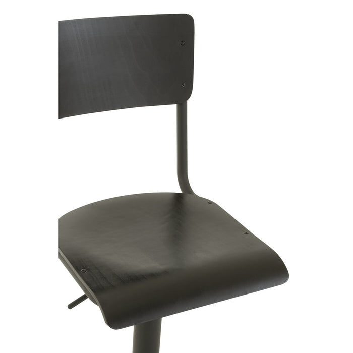 Krukje Zwart Metaal 40 cm-Krukjes-J-Line