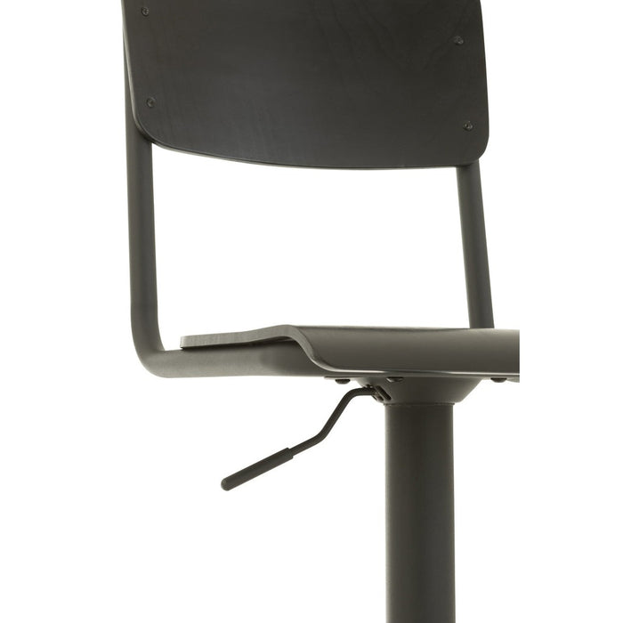 Krukje Zwart Metaal 40 cm-Krukjes-J-Line