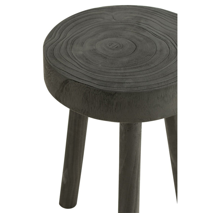 Krukje Zwart Paulownia hout 29 cm-Krukken-J-Line