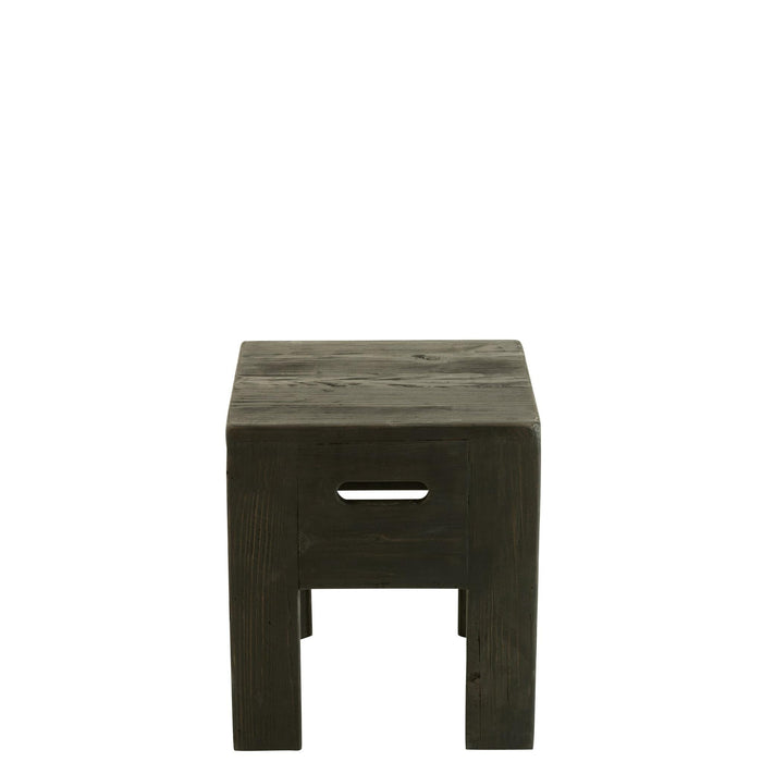 Krukje Zwart Recycled grenen 35 cm-Krukjes-J-Line