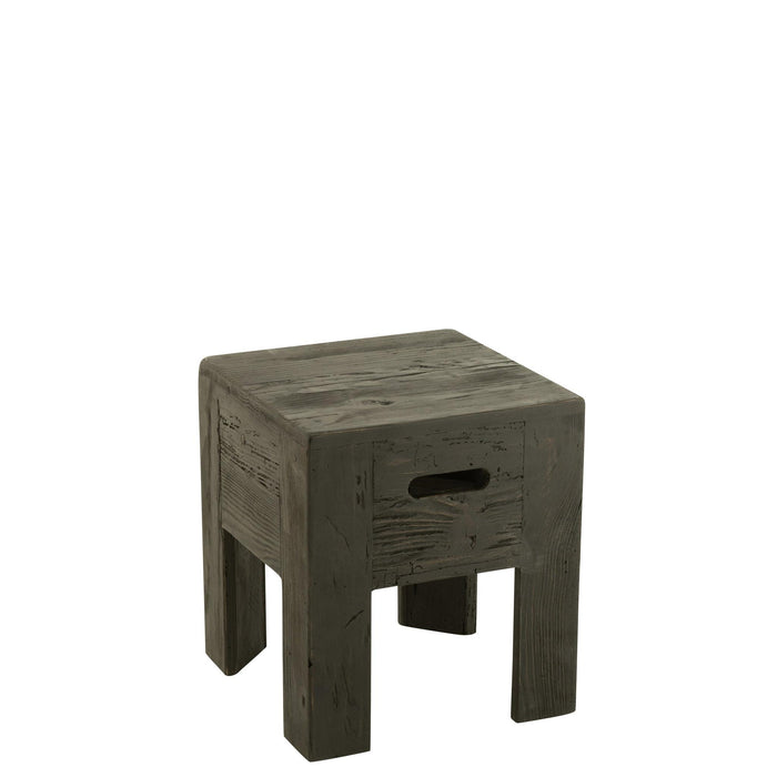 Krukje Zwart Recycled grenen 35 cm-Krukjes-J-Line