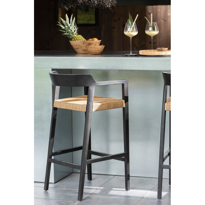 Krukje Zwart Teakhout 53 cm-Krukken-J-Line