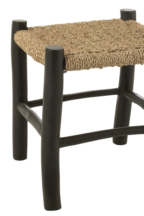 Krukje Zwart Zeegras Vierkant 40 cm-Krukjes-J-Line