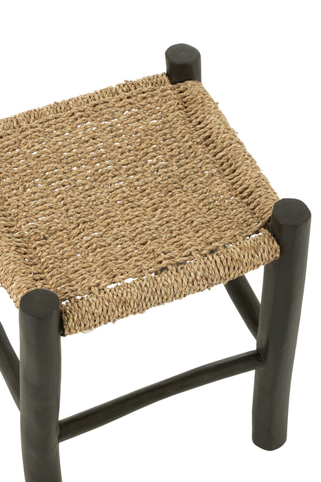 Krukje Zwart Zeegras Vierkant 40 cm-Krukjes-J-Line