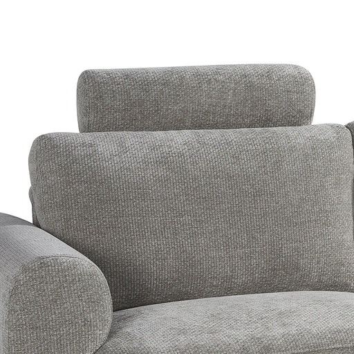 Kussen 1-Zitsbank Milano Chenille Stone Hoofdsteun 62x49x14 cm-Kussens-LABEL51