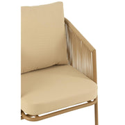 Kussen 3-zitsbank Beige Katoen 65x76 cm-Kussens-J-Line